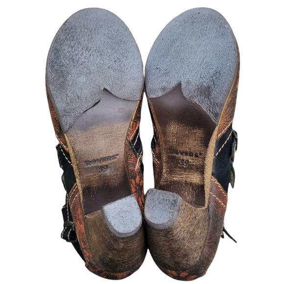 VINTAGE ROVERS heeled Leather Strapped Heels size 39 - Picture 9 of 16